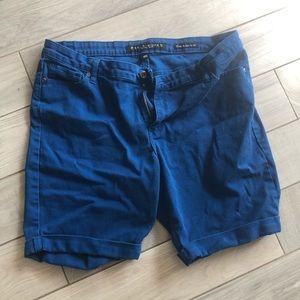 Salt works nyc blue medium rise Bermuda shorts 18w